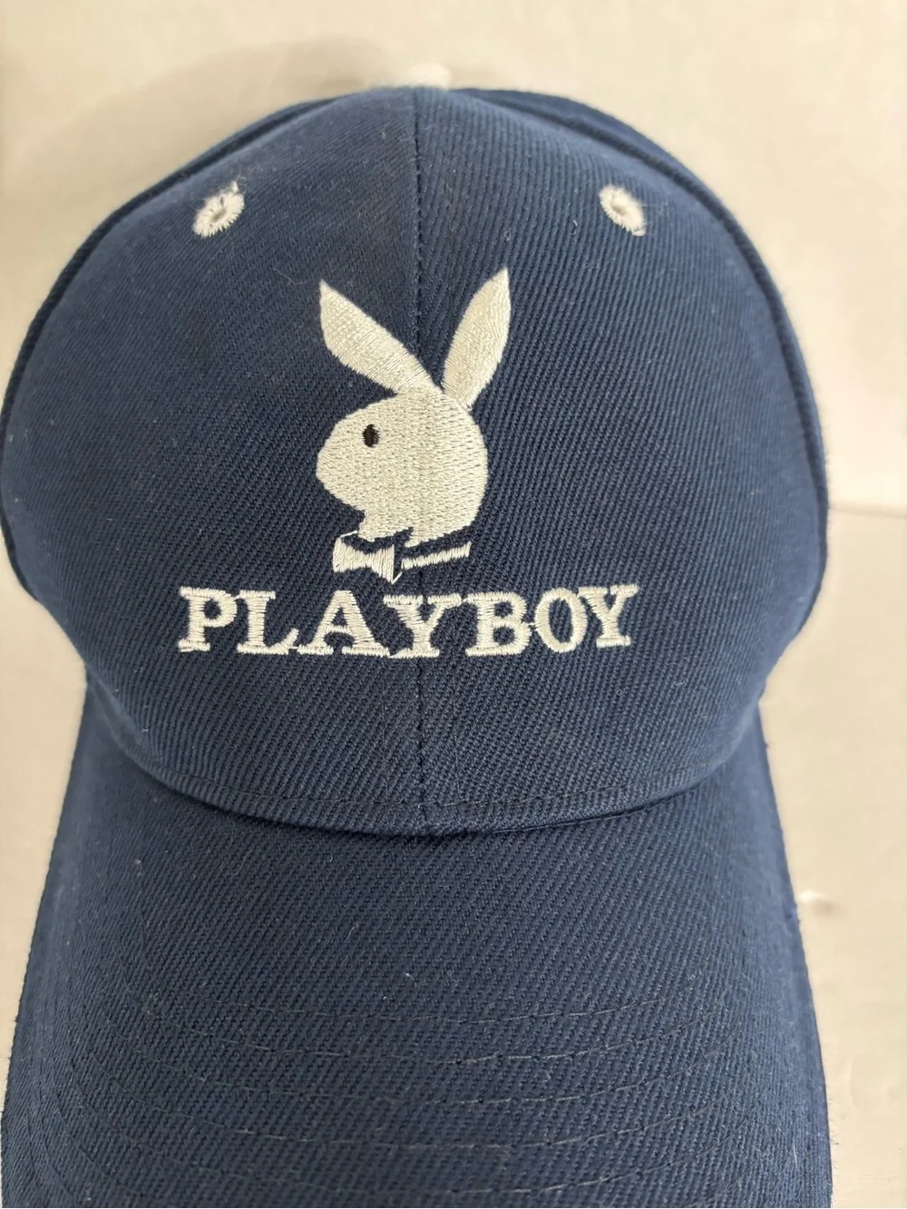 PLAYBOY Navy and White Bunny Logo Kids Cap